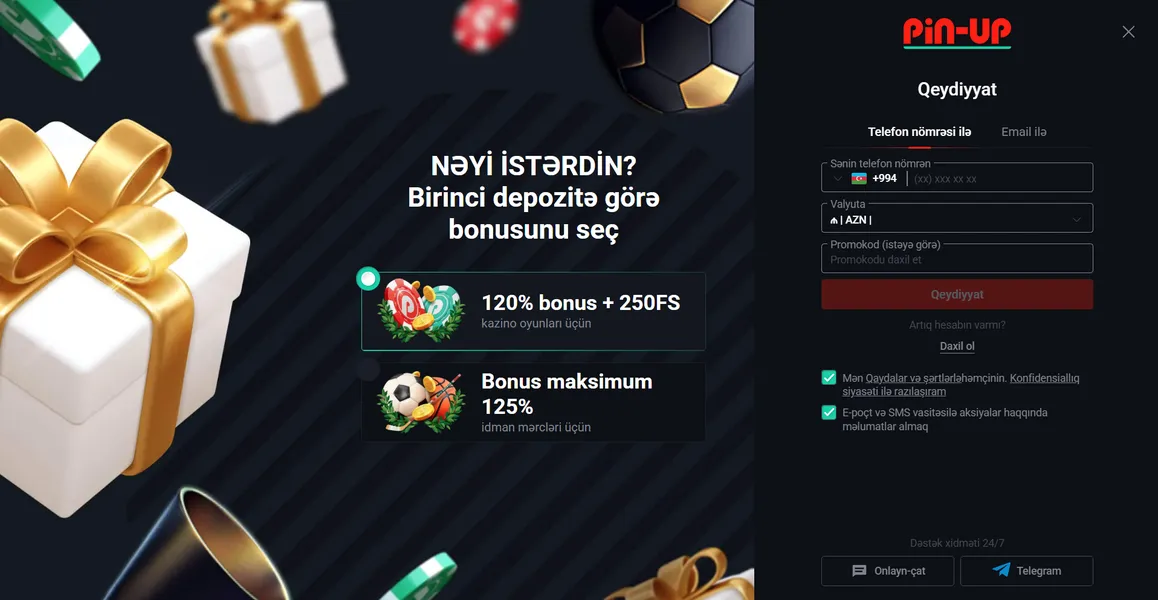 Pin-Up Casino İndir – Tətbiqdə Qeydiyyat və Giriş Prosesi